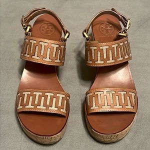 Tory Burch TORY BURCH WEDGES HEELS SIZE 7.5